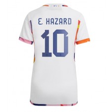 Belgia Eden Hazard #10 Bortedrakt Kvinner VM 2022 Kortermet
